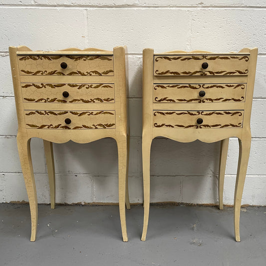 Pair of French Provincial Bedsides