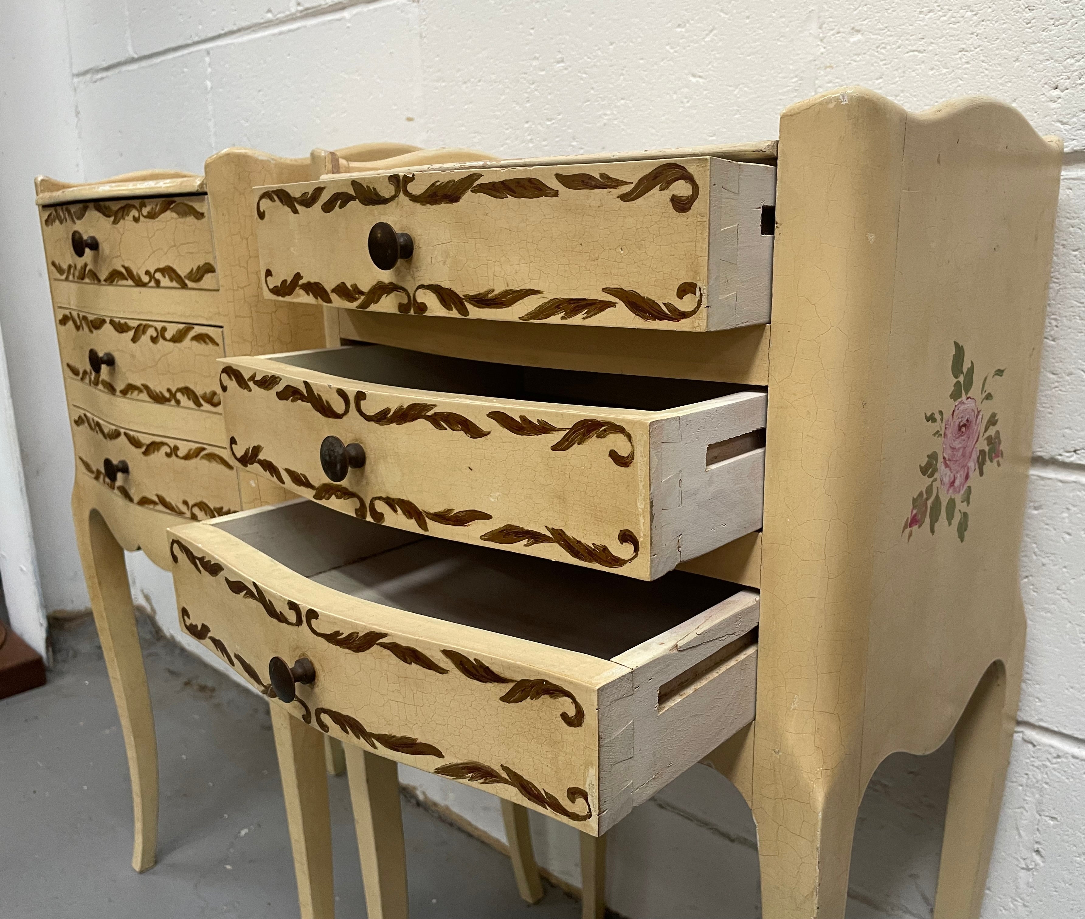 Pair of French Provincial Bedsides | Antique & Vintage | Moonee Ponds Antiques | Australia Wide Delivery
