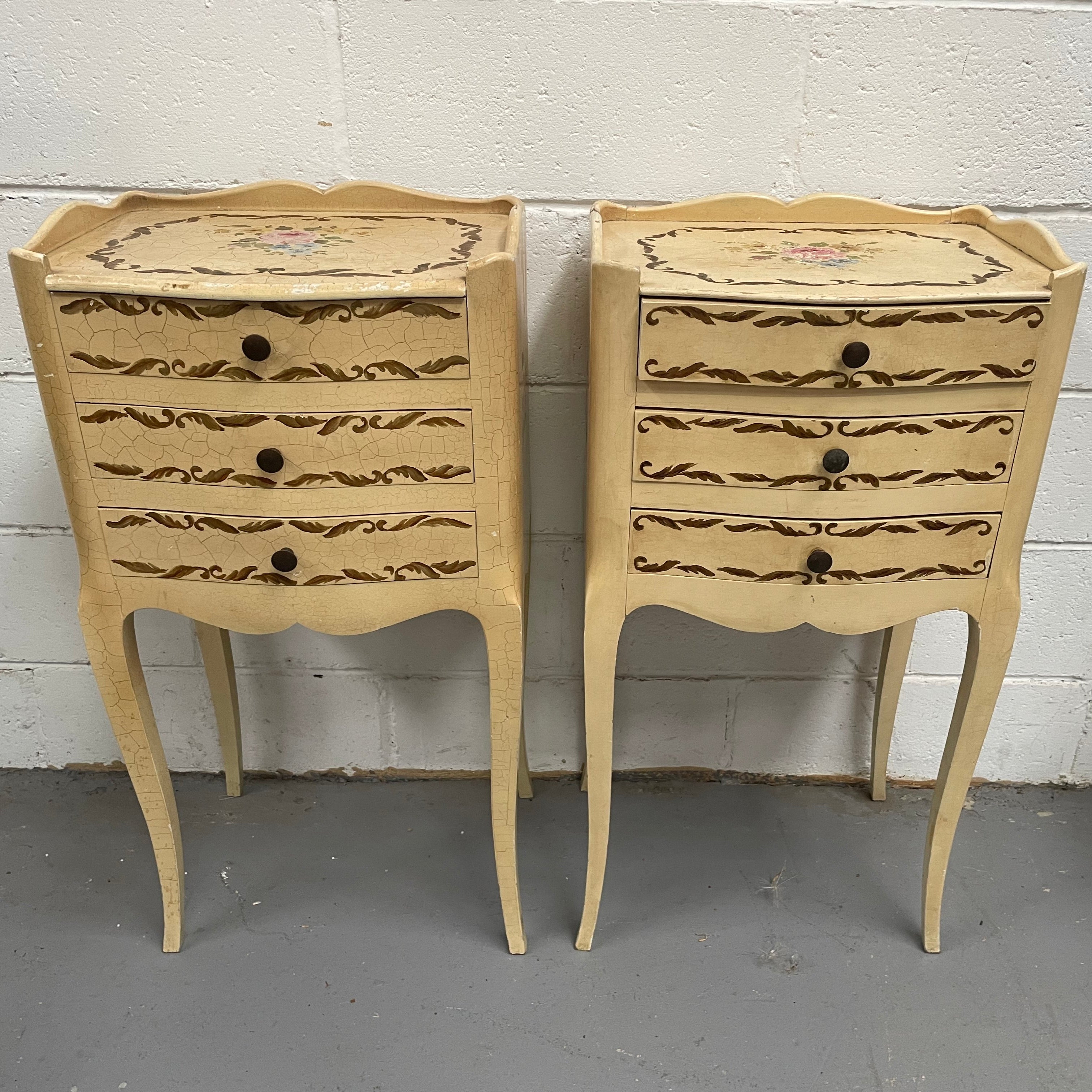 Pair of French Provincial Bedsides | Antique & Vintage | Moonee Ponds Antiques | Australia Wide Delivery