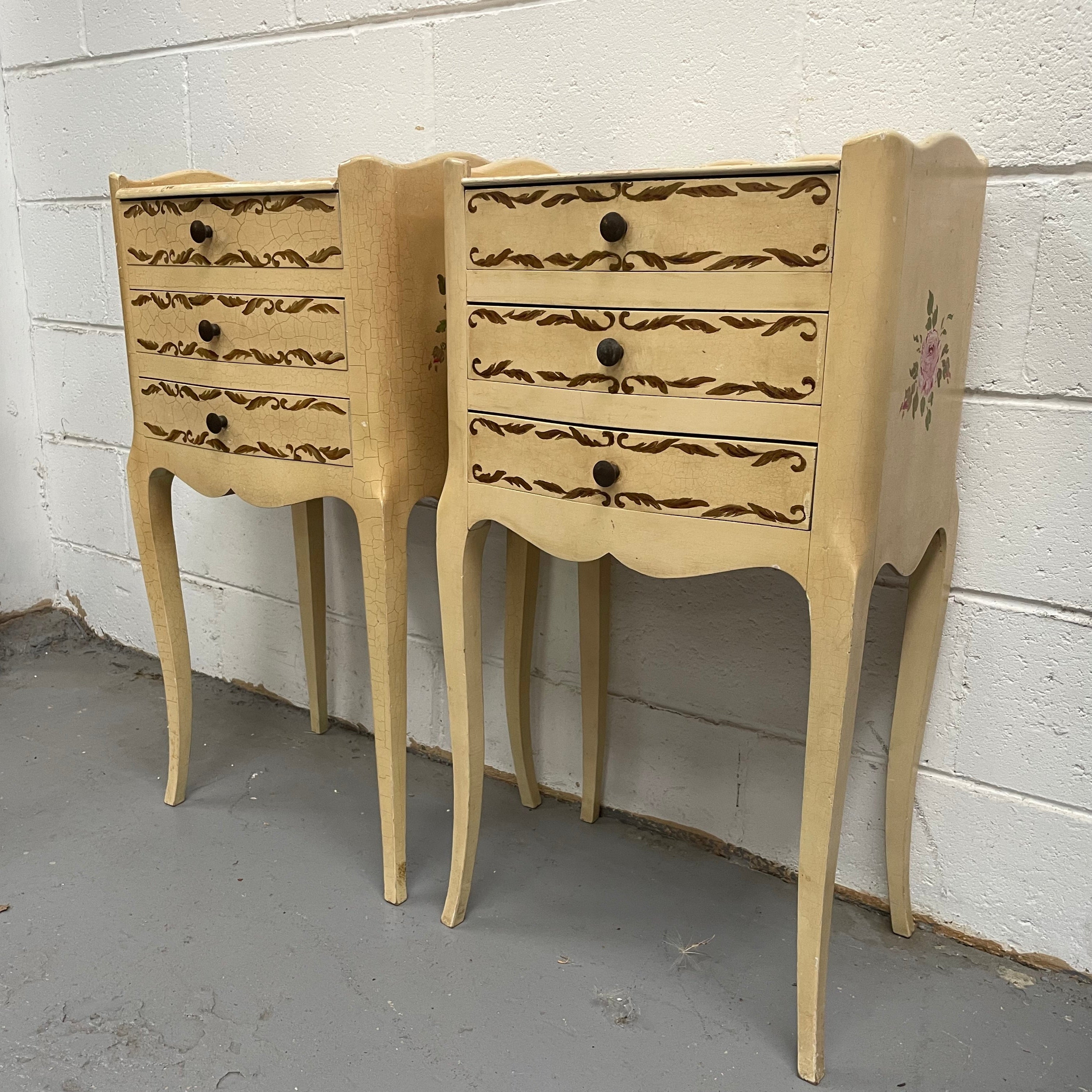 Pair of French Provincial Bedsides | Antique & Vintage | Moonee Ponds Antiques | Australia Wide Delivery