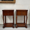 Pair of French Vintage Mahogany Bedsides | Antique & Vintage | Moonee Ponds Antiques | Australia Wide Delivery