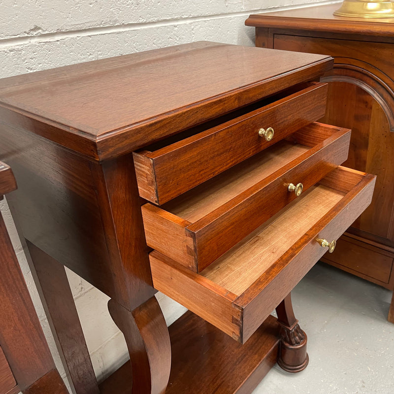 Pair of French Vintage Mahogany Bedsides