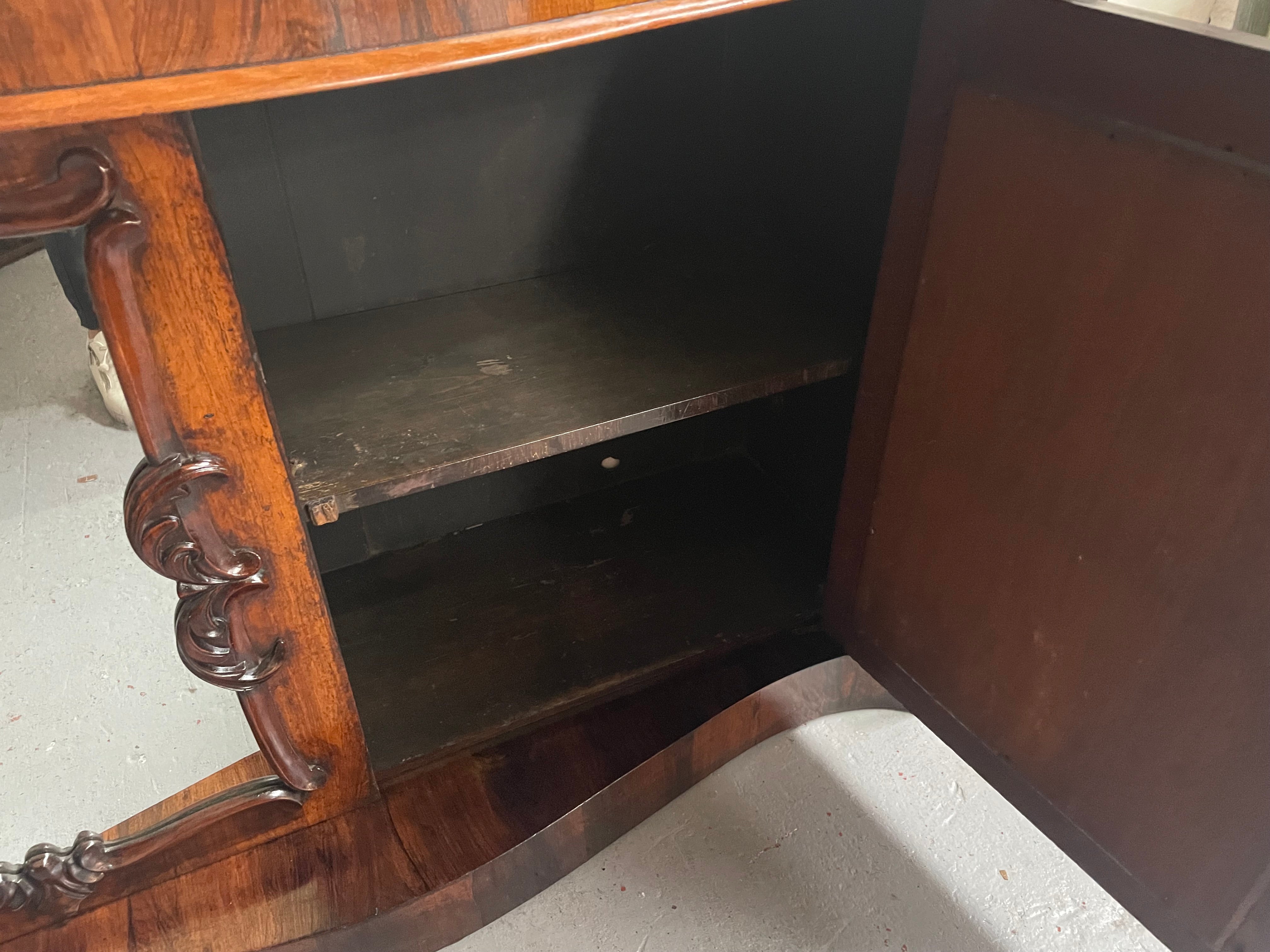 Antique English Rosewood Marble Top Credenza | Antique & Vintage | Moonee Ponds Antiques | Australia Wide Delivery