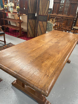 Fabulous French Oak Pedestal Refectory Table | Antique & Vintage | Moonee Ponds Antiques | Australia Wide Delivery