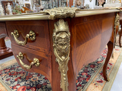 Elegant 19th Century French Parisian Rosewood Bureau Plat Desk | Antique & Vintage | Moonee Ponds Antiques | Australia Wide Delivery