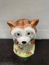 Delightful China Racoon Cookie Jar | Antique & Vintage | Moonee Ponds Antiques | Australia Wide Delivery