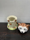 Delightful China Racoon Cookie Jar | Antique & Vintage | Moonee Ponds Antiques | Australia Wide Delivery