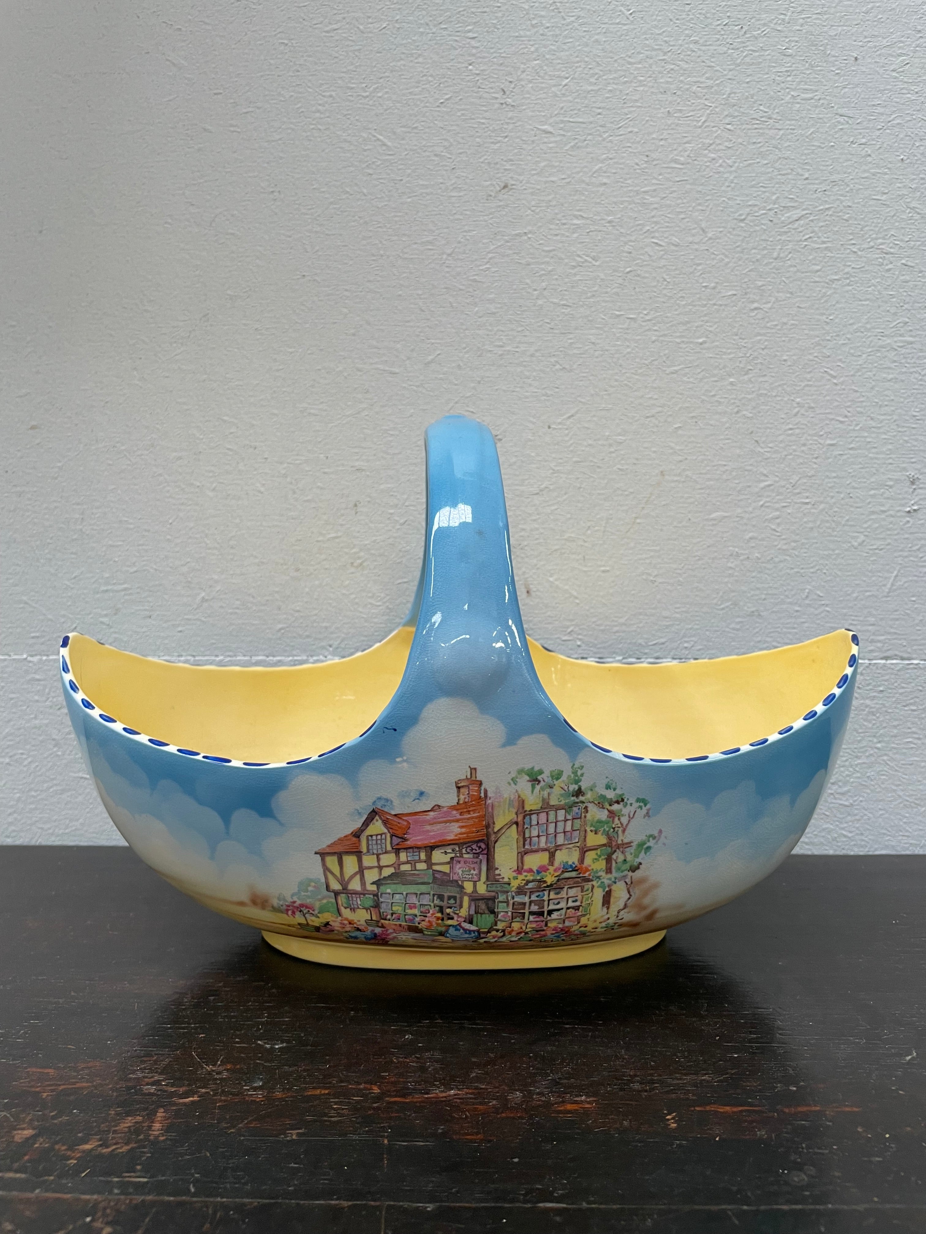 Very Attractive Falcon Ware China Basket | Antique & Vintage | Moonee Ponds Antiques | Australia Wide Delivery