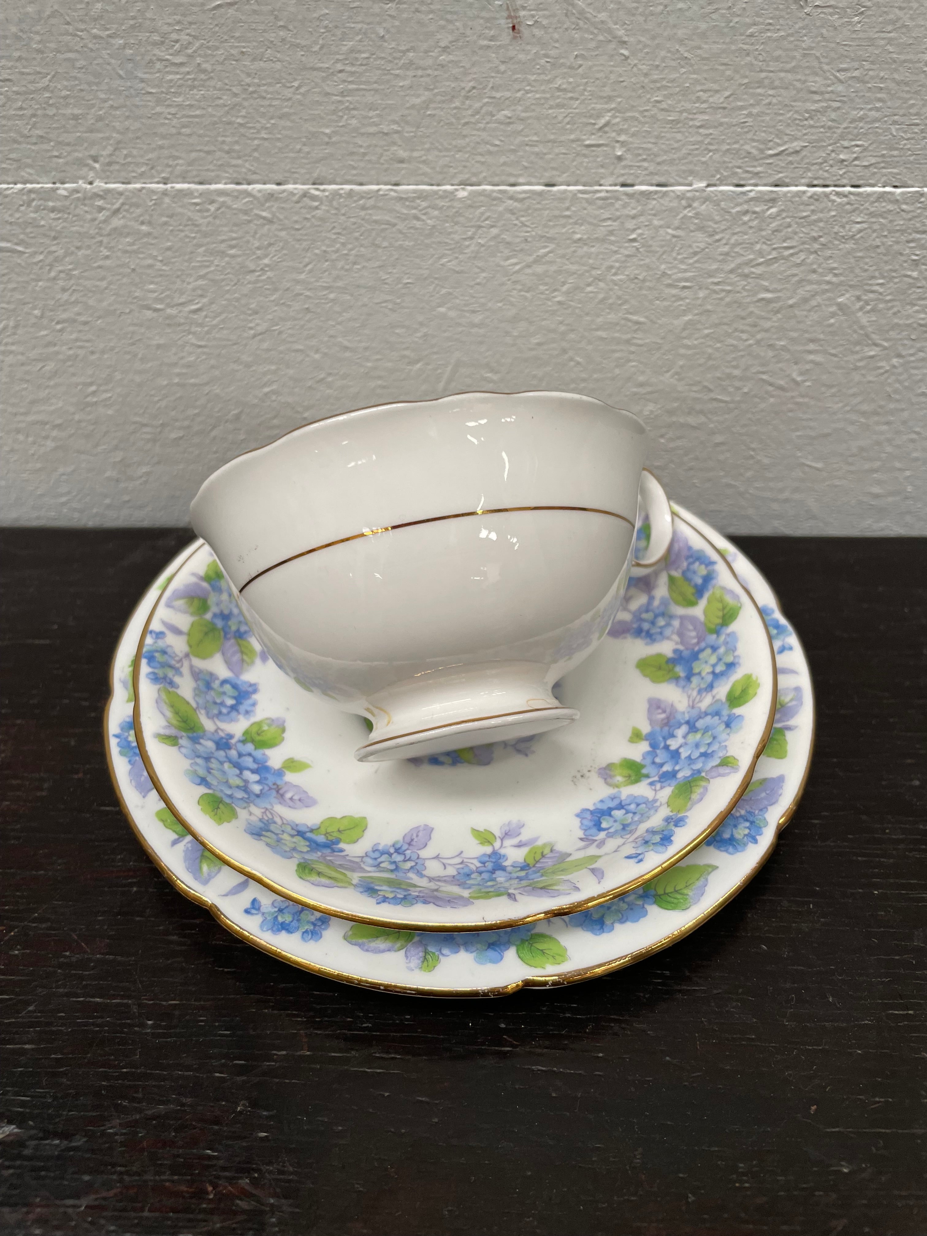 Floral Decorated "Grafton" Trio, Cup Saucer and Plate | Antique & Vintage | Moonee Ponds Antiques | Australia Wide Delivery