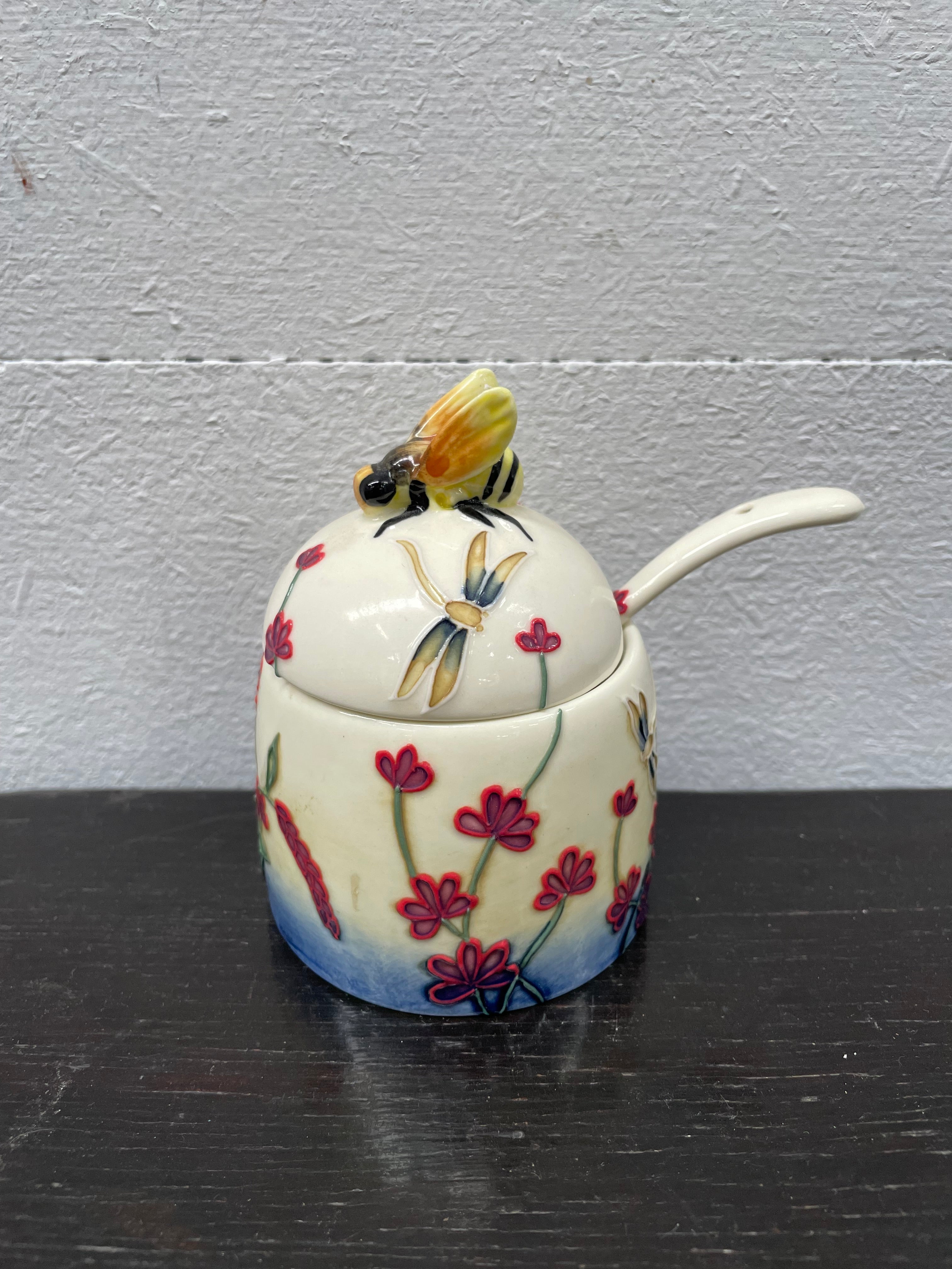 Old Tupton Ware Honey Pot & Spoon | Antique & Vintage | Moonee Ponds Antiques | Australia Wide Delivery