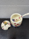 Old Tupton Ware Honey Pot & Spoon | Antique & Vintage | Moonee Ponds Antiques | Australia Wide Delivery