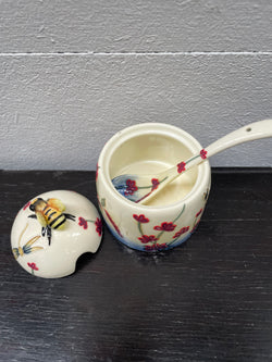 Old Tupton Ware Honey Pot & Spoon | Antique & Vintage | Moonee Ponds Antiques | Australia Wide Delivery
