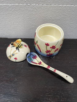 Old Tupton Ware Honey Pot & Spoon | Antique & Vintage | Moonee Ponds Antiques | Australia Wide Delivery