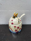 Old Tupton Ware Honey Pot & Spoon | Antique & Vintage | Moonee Ponds Antiques | Australia Wide Delivery