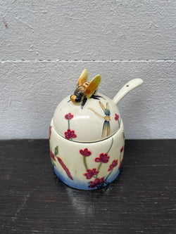 Old Tupton Ware Honey Pot & Spoon | Antique & Vintage | Moonee Ponds Antiques | Australia Wide Delivery