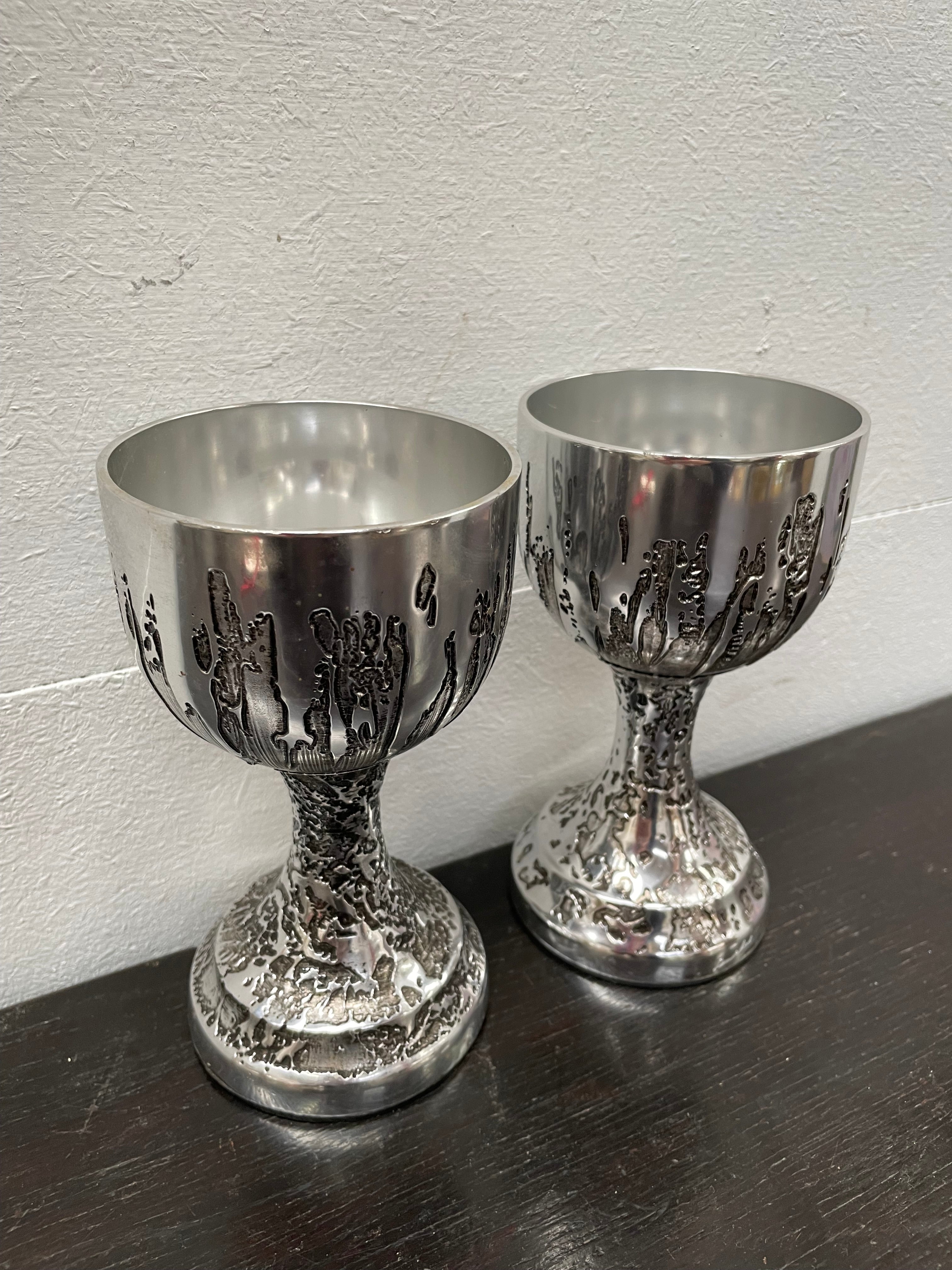 Pair Mid Century Modern "Don Shiel" Goblets | Antique & Vintage | Moonee Ponds Antiques | Australia Wide Delivery