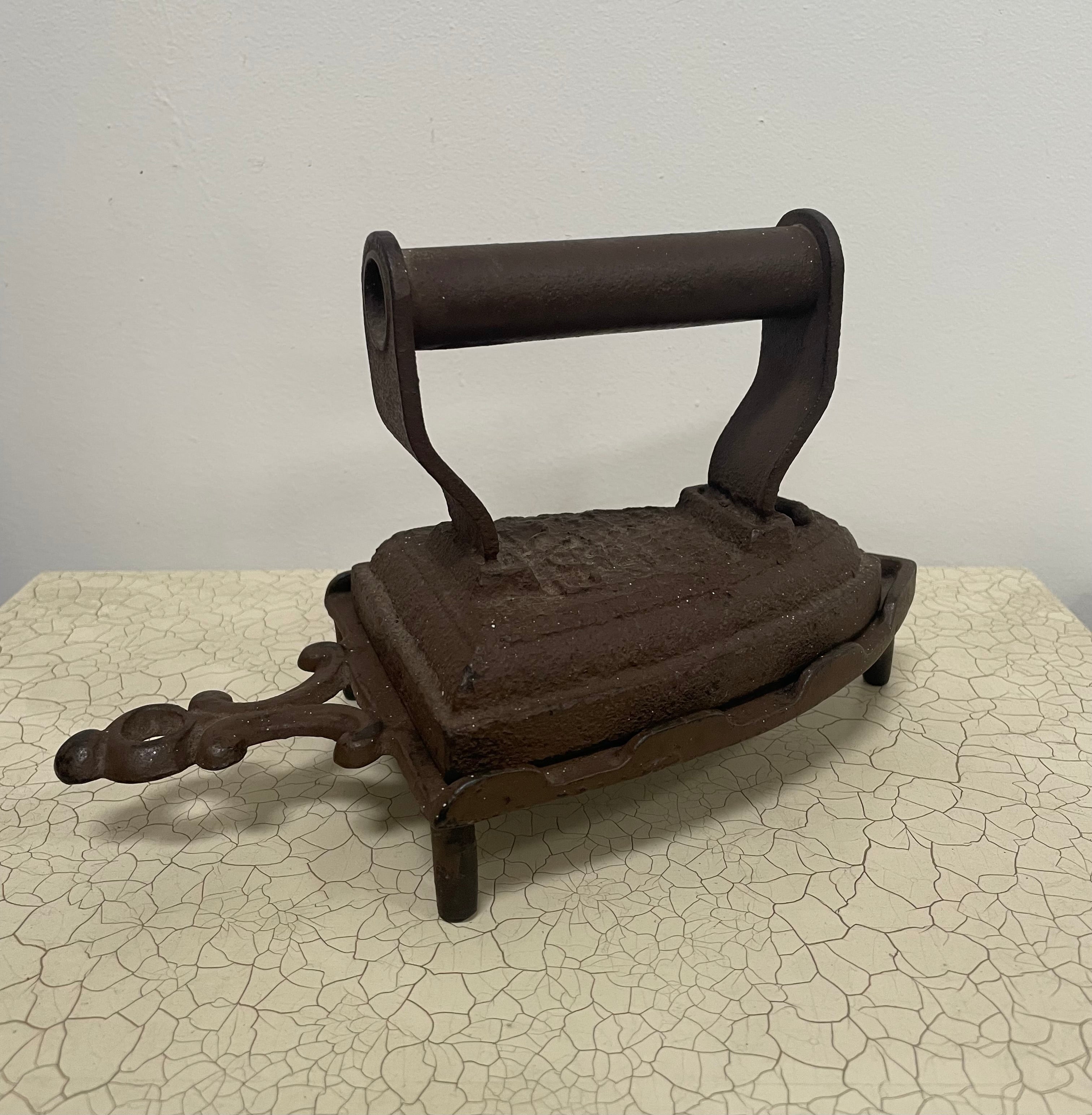 Antique Pair Iron and Trivet | Antique & Vintage | Moonee Ponds Antiques | Australia Wide Delivery
