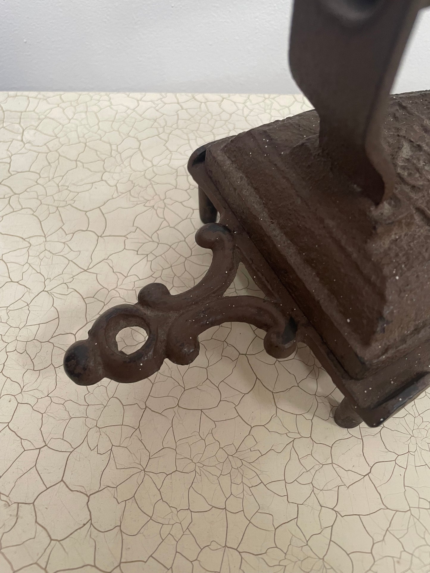 Antique Pair Iron and Trivet