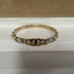 Vintage Gucci Bracelet 24K Plated and Snake Skin