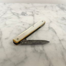 Antique Fruit Knife Mother of Pearl and Steel Blade