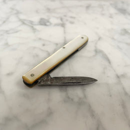 Antique Fruit Knife Mother of Pearl and Steel Blade