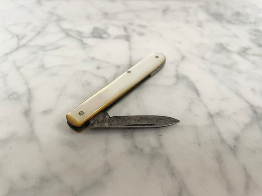 Antique Fruit Knife Mother of Pearl and Steel Blade