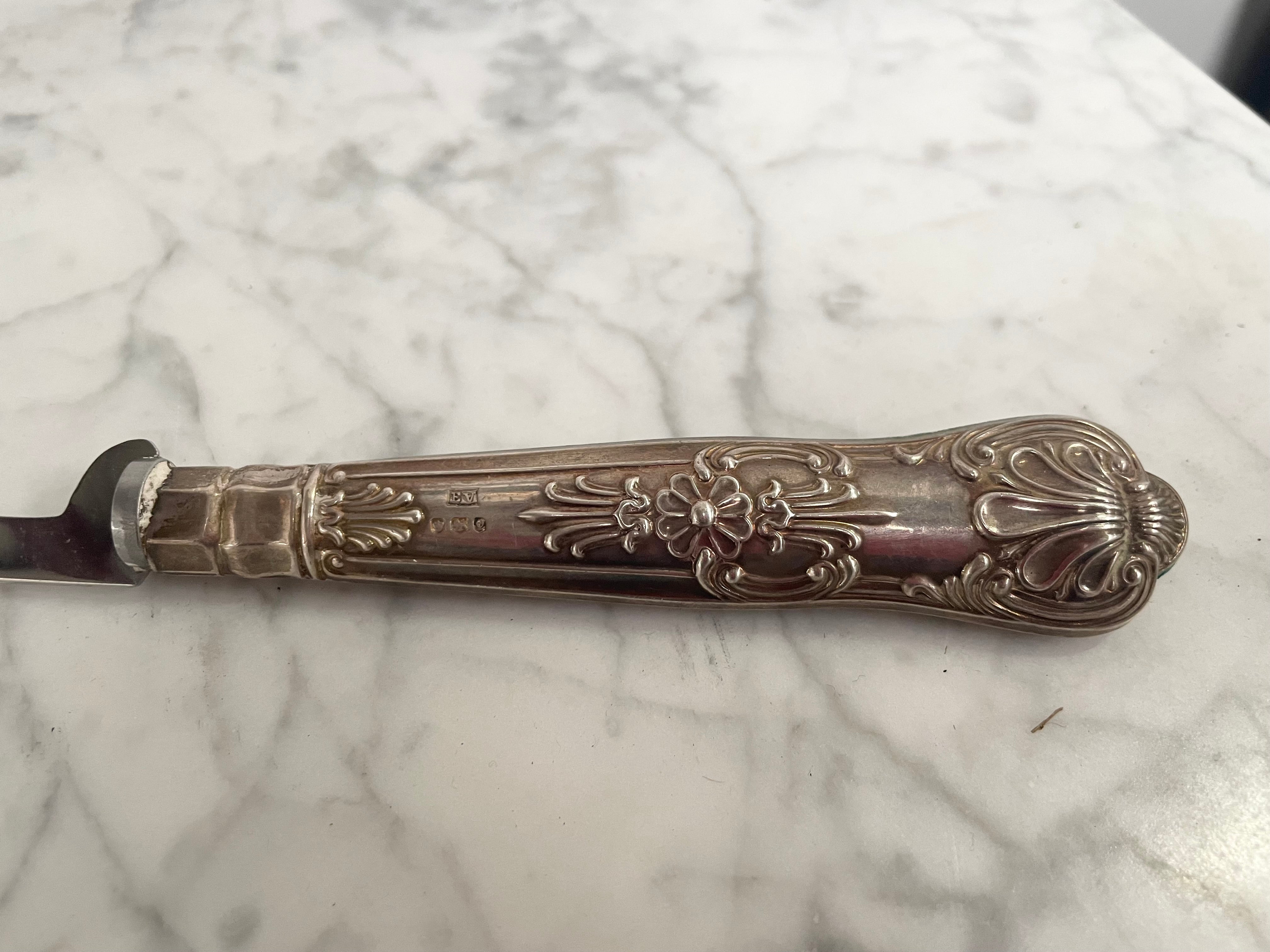 Sterling Silver Handled Tomato Knife | Antique & Vintage | Moonee Ponds Antiques | Australia Wide Delivery