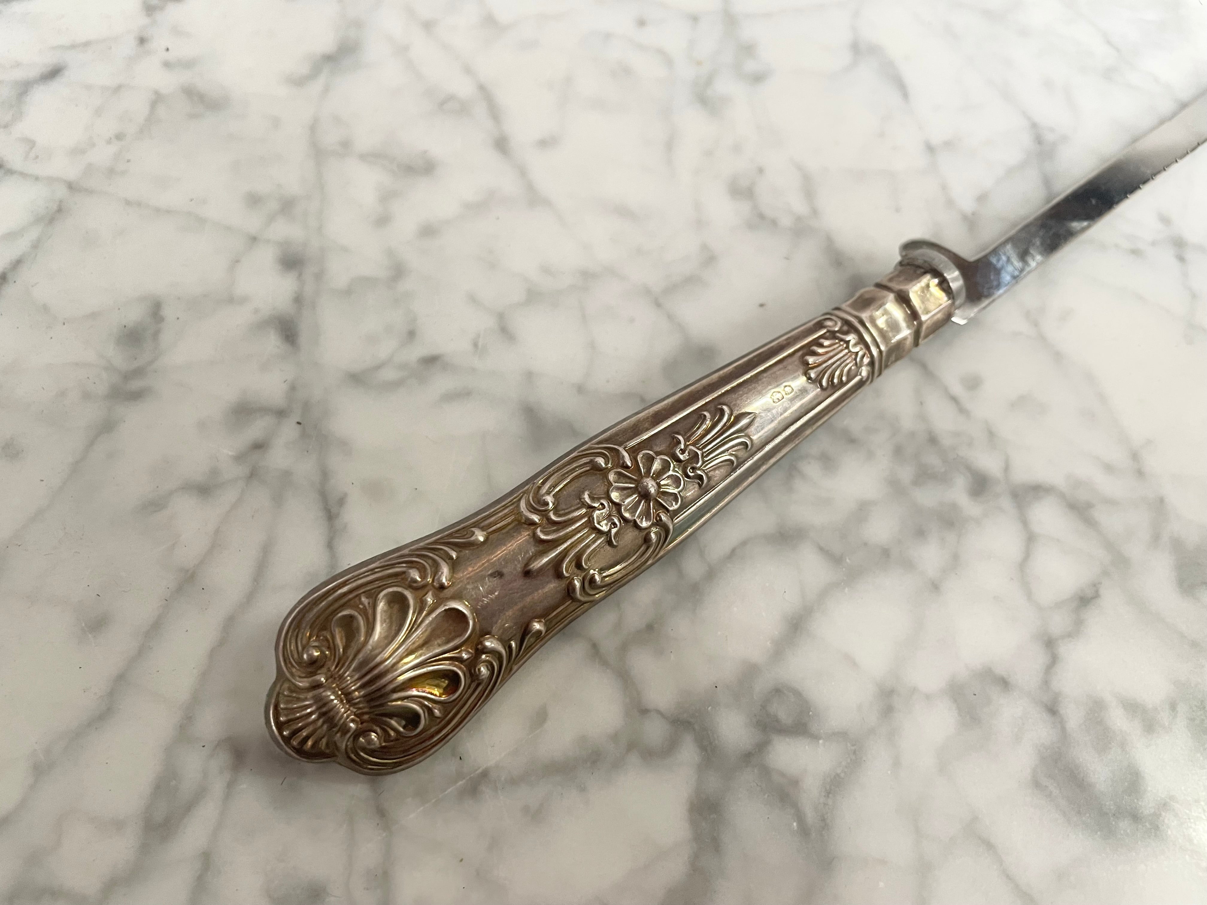 Sterling Silver Handled Tomato Knife | Antique & Vintage | Moonee Ponds Antiques | Australia Wide Delivery