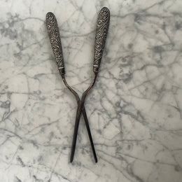 Victorian Birmingham Glove Stretchers With Sterling Silver Handles