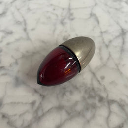 Rare Bullet Shaped Ruby & EPNS Silver Vinaigrette