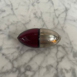 Rare Bullet Shaped Ruby & EPNS Silver Vinaigrette