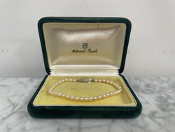 Elegant Vintage Mikimoto Pearl Bracelet With Sterling Silver Clasp | Antique & Vintage | Moonee Ponds Antiques | Australia Wide Delivery