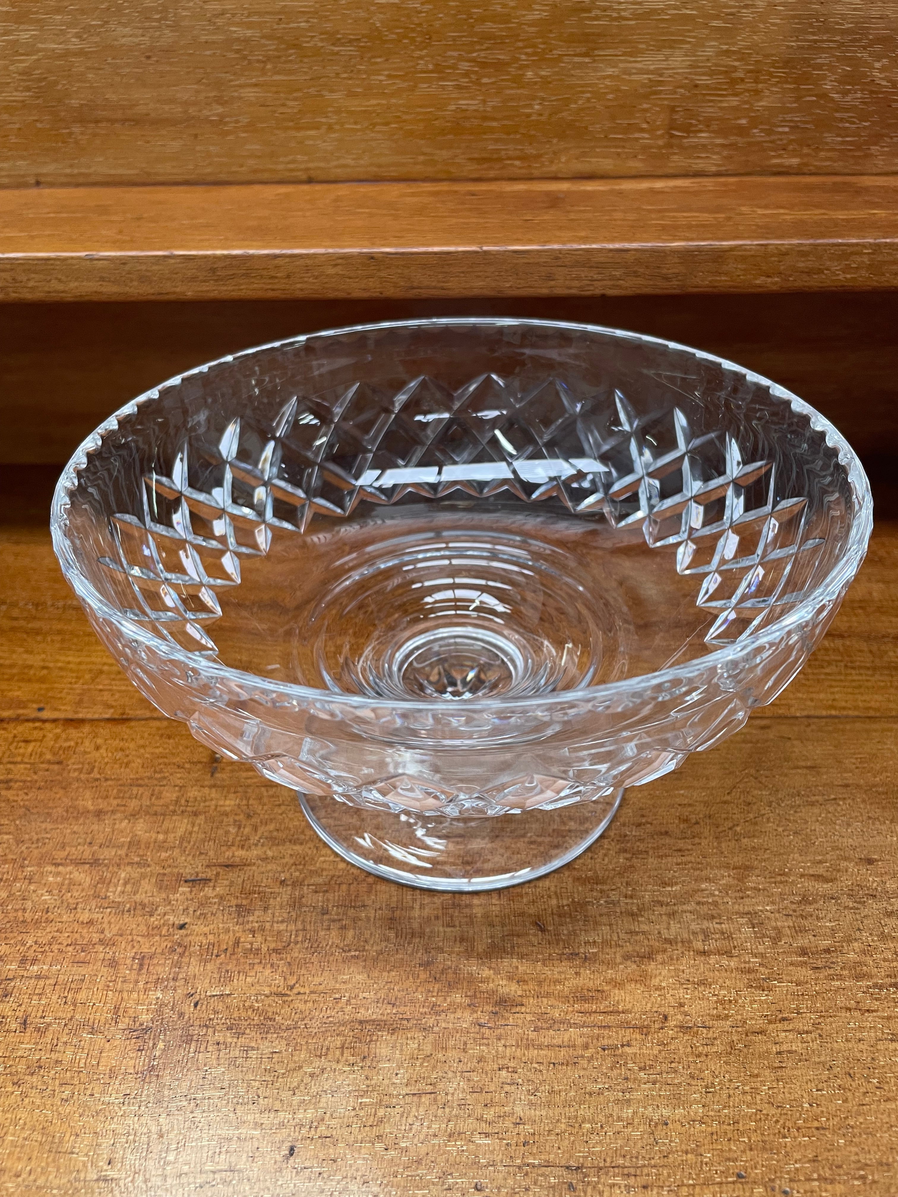 Stuart Crystal Large Footed Bowl | Antique & Vintage | Moonee Ponds Antiques | Australia Wide
