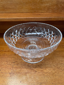 Stuart Crystal Large Footed Bowl | Antique & Vintage | Moonee Ponds Antiques | Australia Wide Delivery