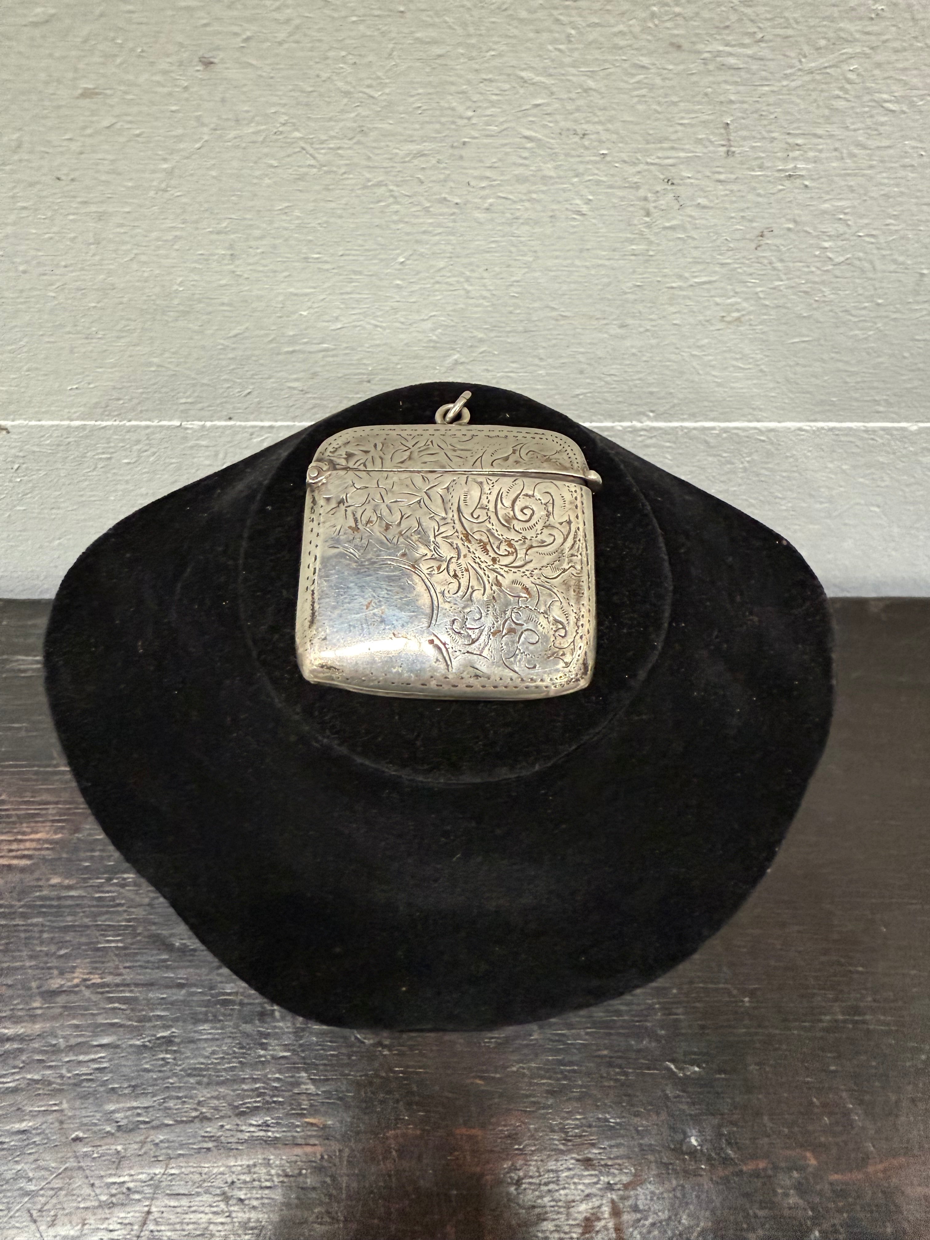 Edwardian Sterling Silver Vesta Case | Antique & Vintage | Moonee Ponds Antiques | Australia Wide