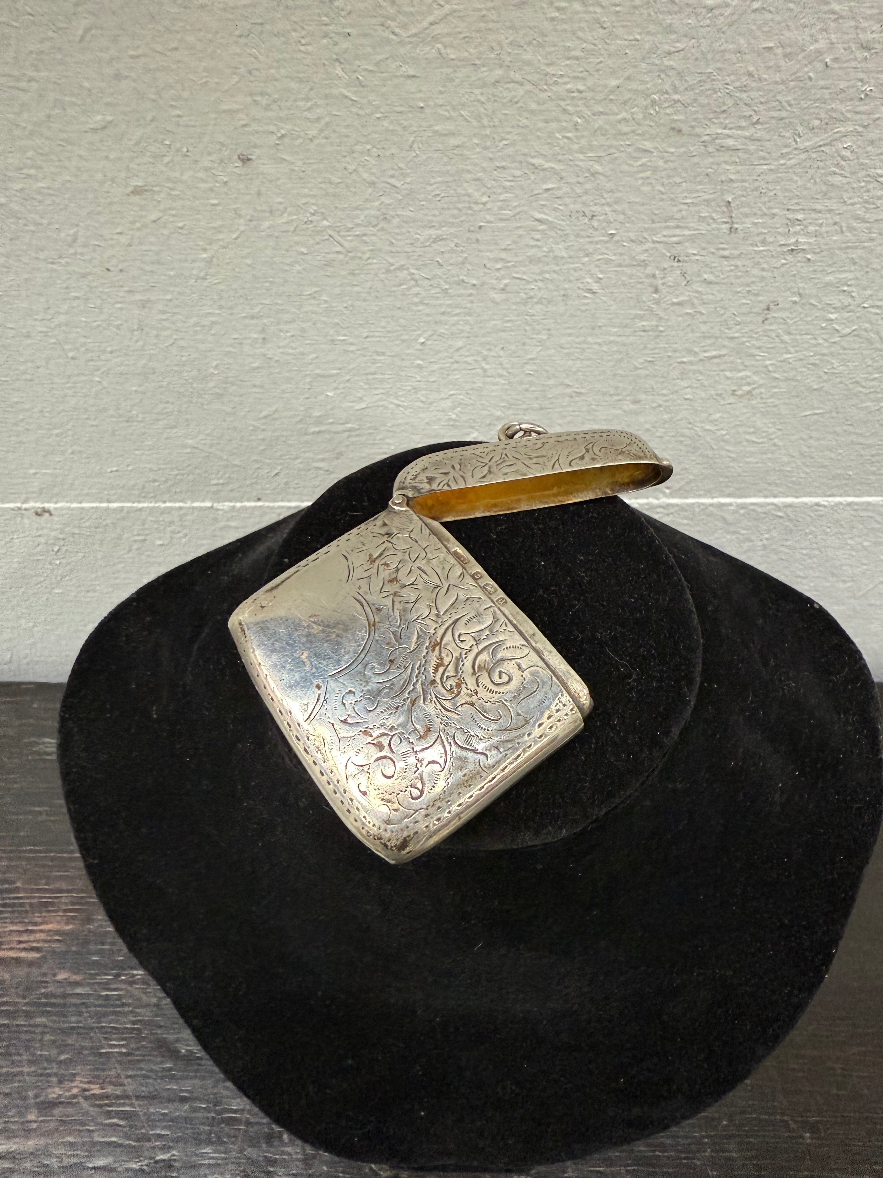 Edwardian Sterling Silver Vesta Case | Antique & Vintage | Moonee Ponds Antiques | Australia Wide