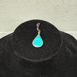 Vintage Silver And Turquoise Pendant