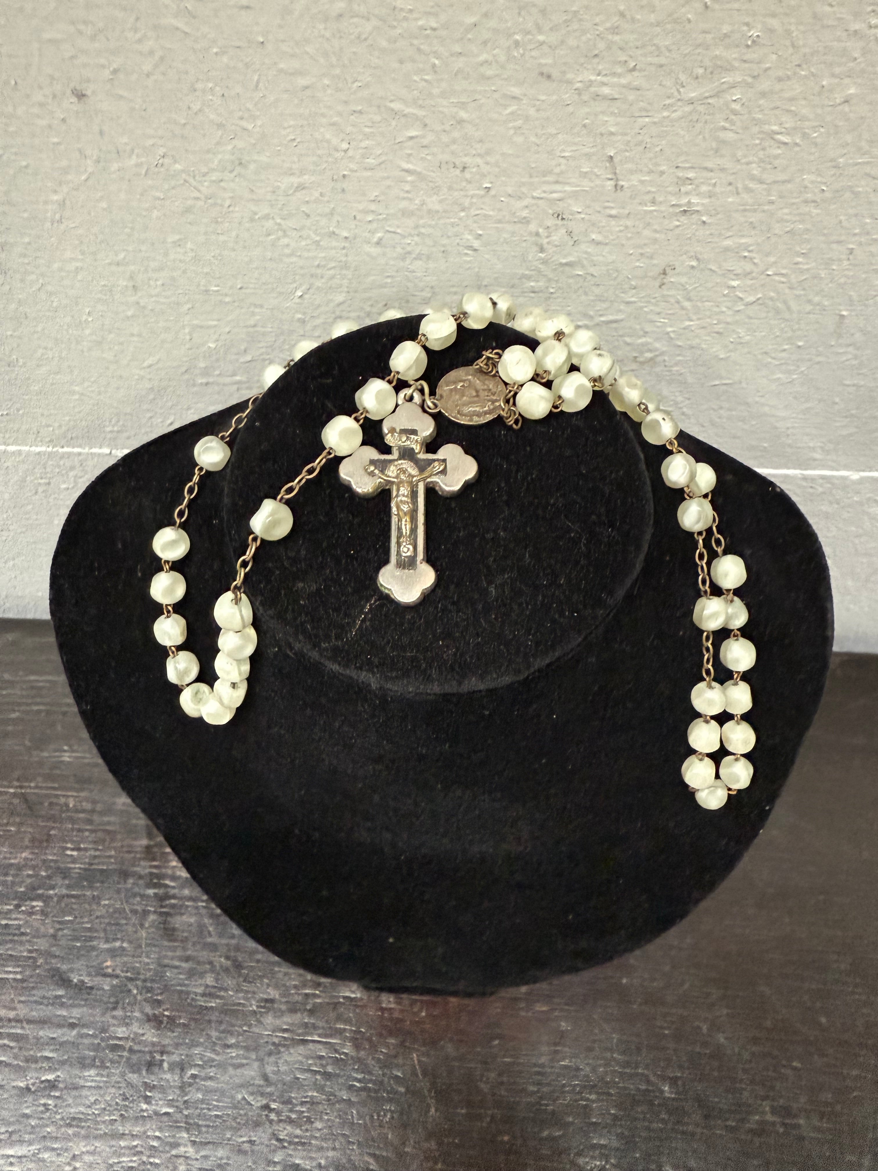 Vintage Mother Of Pearl Rosary Beads | Antique & Vintage | Moonee Ponds Antiques | Australia Wide