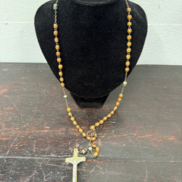 Antique Horn Irish Rosary Beads
