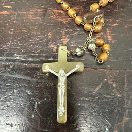 Antique Horn Irish Rosary Beads