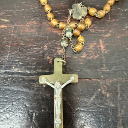 Antique Horn Irish Rosary Beads