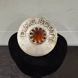 Large Antique Silver Scottish Clan Brooch