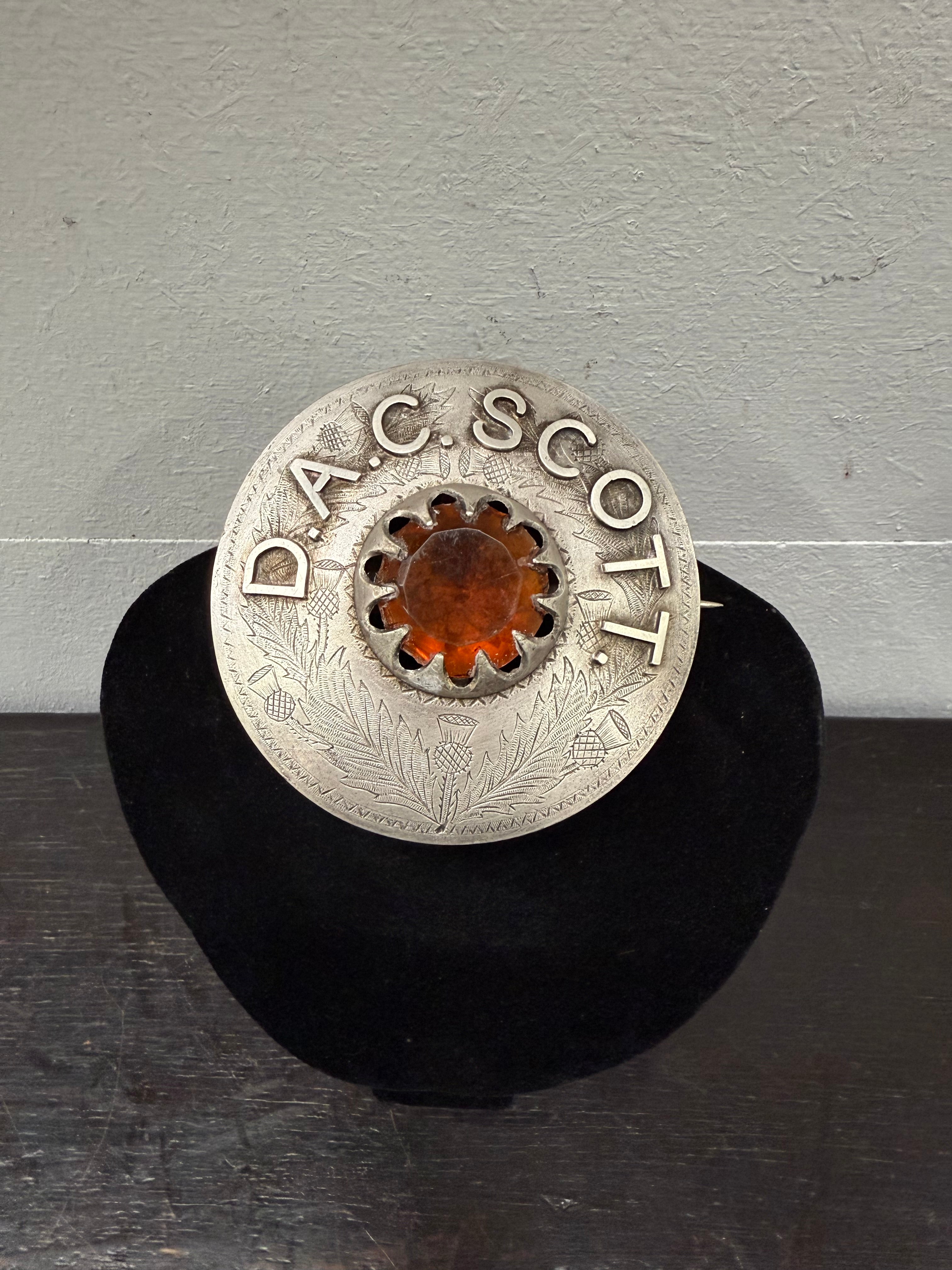 Large Antique Silver Scottish Clan Brooch | Antique & Vintage | Moonee Ponds Antiques | Australia Wide Delivery