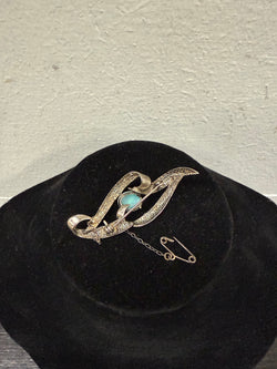Stunning Vintage White Opal With Fire & Silver Brooch | Antique & Vintage | Moonee Ponds Antiques | Australia Wide Delivery