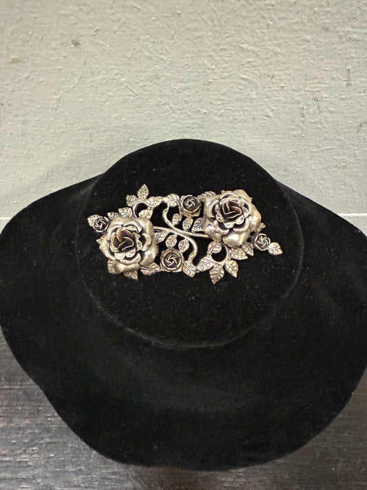 Stunning Silver Danish Floral Brooch
