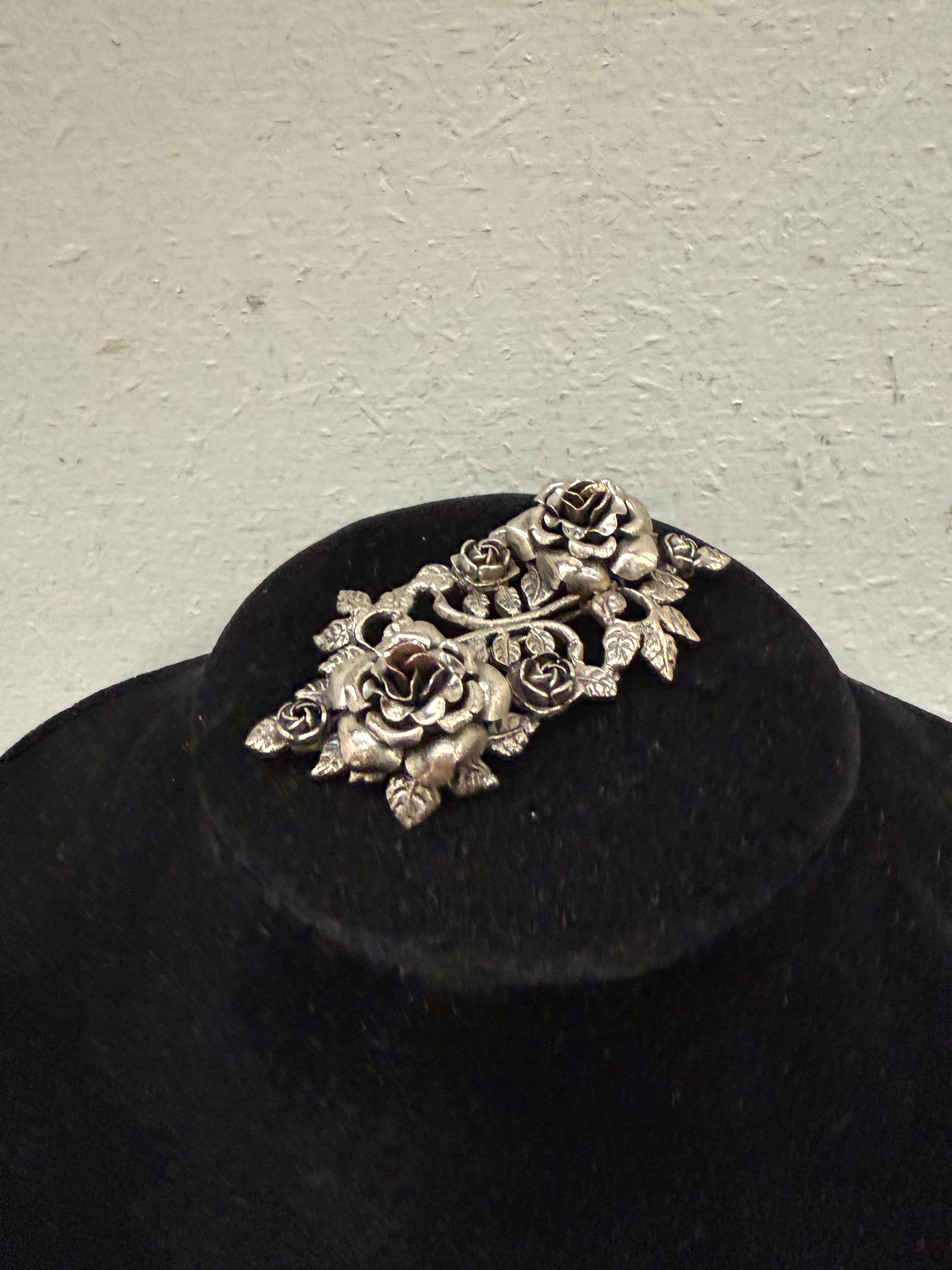 Stunning Silver Danish Floral Brooch | Antique & Vintage | Moonee Ponds Antiques | Australia Wide Delivery