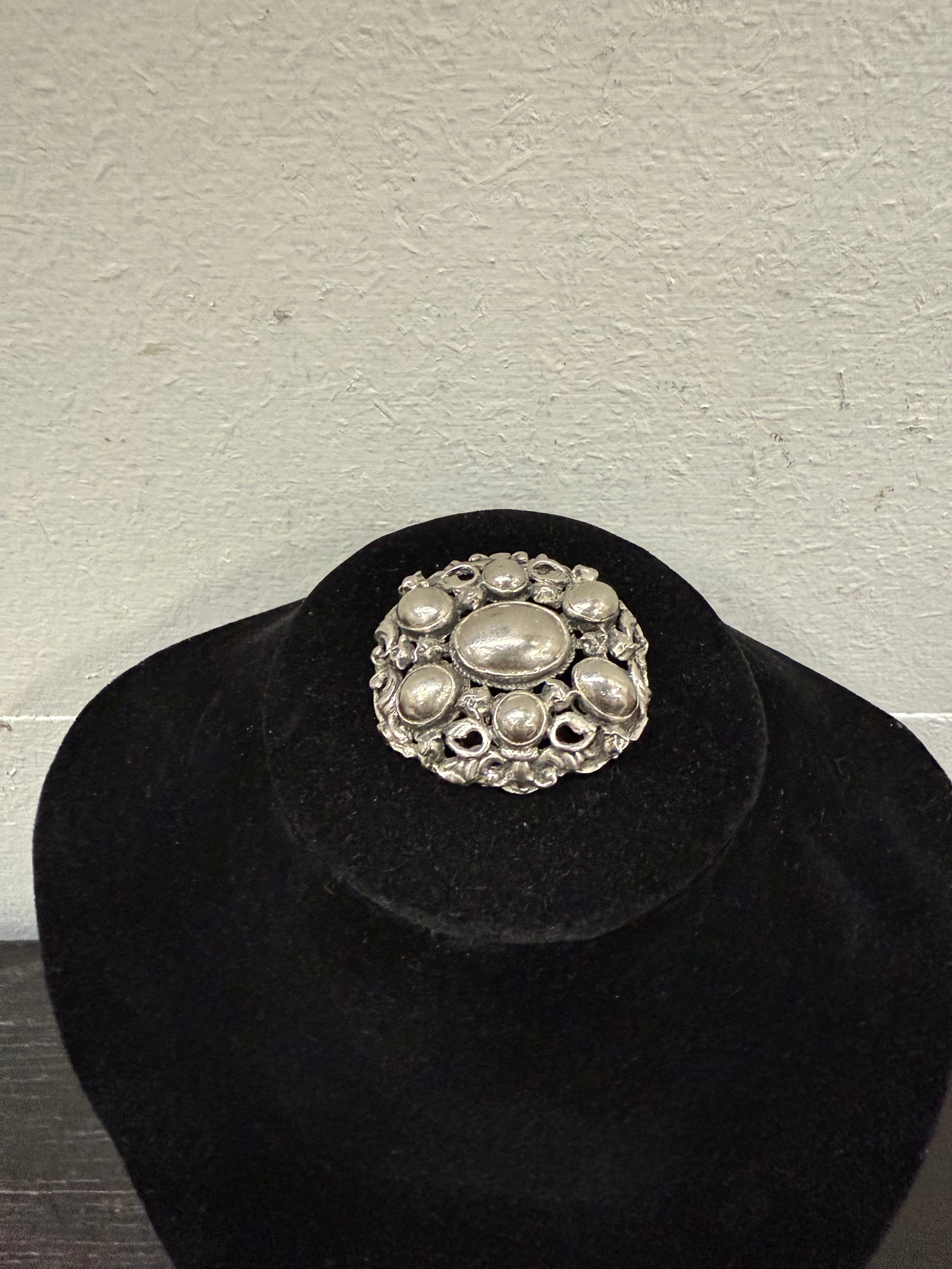 Vintage Silver Coloured Brooch | Antique & Vintage | Moonee Ponds Antiques | Australia Wide Delivery