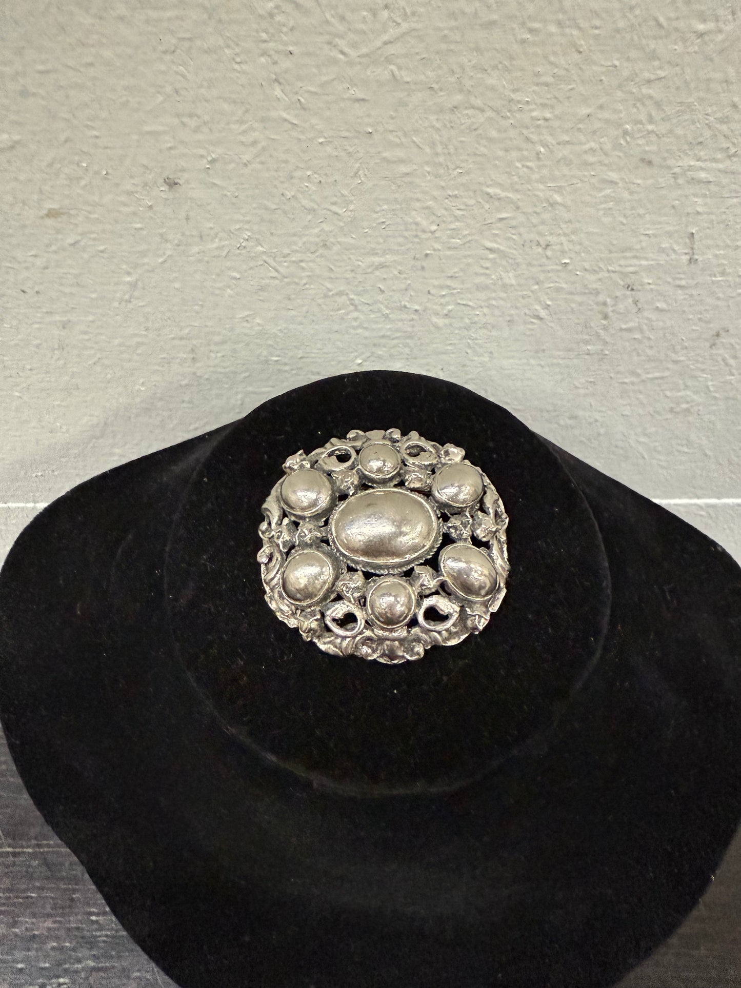 Vintage Silver Coloured Brooch