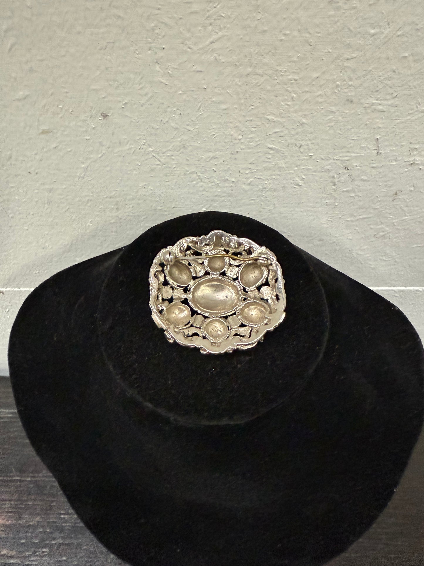 Vintage Silver Coloured Brooch