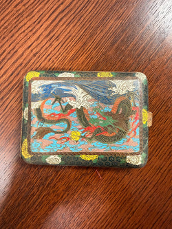 Stunning Masterpiece Late Meiji Period Japanese Cloisonne Cigarette / Card Case